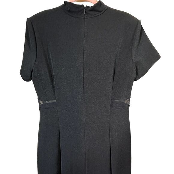 Vintage Betsy & Adam Black Maxi Formal Dress Size 13-14 - Picture 12 of 16